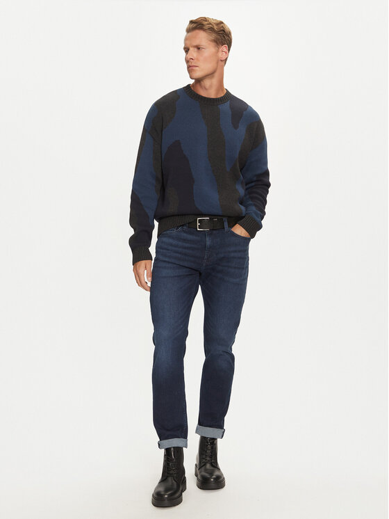 Mustang Mustang Jeans hlače Vegas 1015495 Mornarsko modra Slim Fit