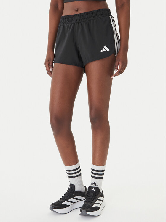 adidas adidas Pantaloncini sportivi Pacer Workout Woven 2in1 KD9742 Nero Regular Fit