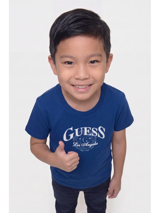 Guess Kids Guess Kids T-Shirt 185387 Niebieski Classic Fit