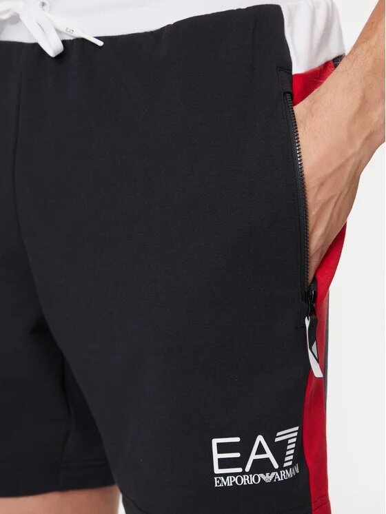 EA7 Emporio Armani EA7 Emporio Armani Szorty sportowe EA7 Emporio Armani T-shirt 3DPT07 PJM9Z 1200 Czarny Regular Fit