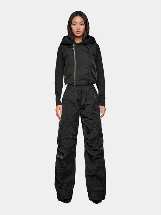 MADE BY SOCIETY MADE BY SOCIETY Spodnie materiałowe Wildo - P27805 Czarny Basic Fit