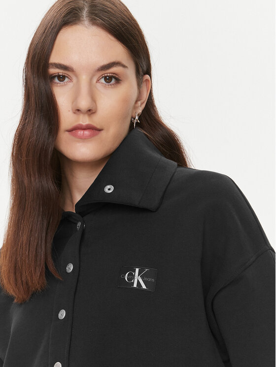 Calvin Klein Jeans Calvin Klein Jeans Majica dugih rukava J20J222550 Crna Regular Fit