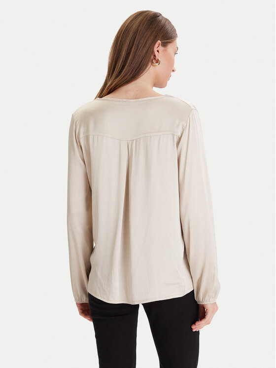 Maryley Maryley Bluse 25IB824/18LA Beige Regular Fit