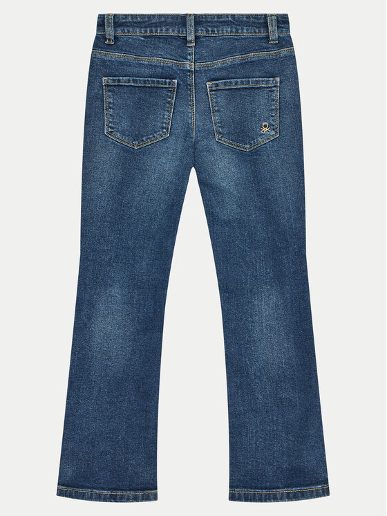 United Colors Of Benetton United Colors Of Benetton Jeans hlače 47FWCE01Y Modra Flare Fit