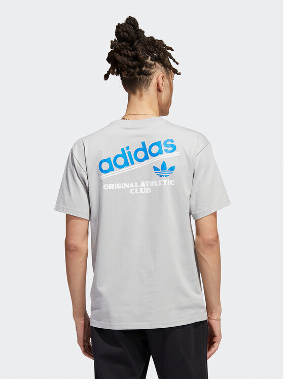 adidas adidas T-Shirt Athletic Club HI2971 Szary Regular Fit