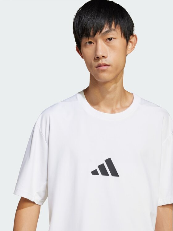 adidas adidas T-Shirt 148047 Biały Loose Fit