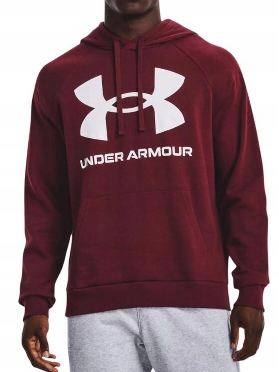 Under Armour Under Armour Bluza 1357093-690 Bordowy Loose Fit