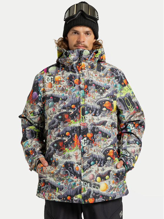 DC Shoes DC Shoes Lyžařská bunda Basic Print ADYTJ03097 Barevná Regular Fit