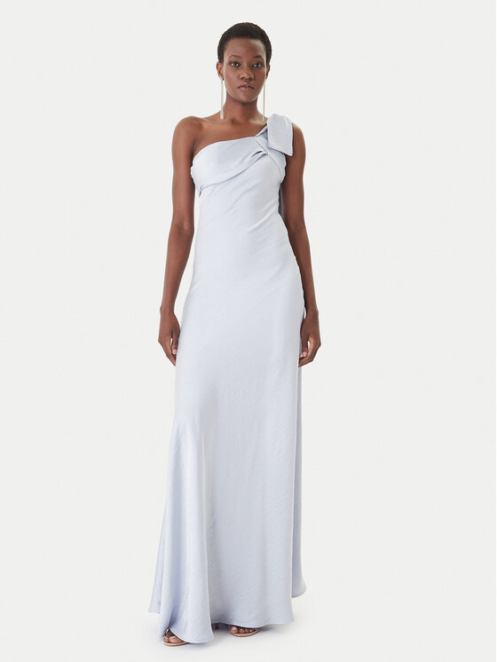 Eleh Večerné šaty SS260382 Modrá Slim Fit