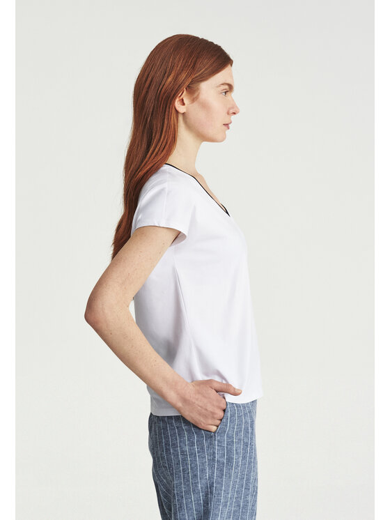 TATUUM TATUUM Bluzka LONA 1 Biały Classic Fit
