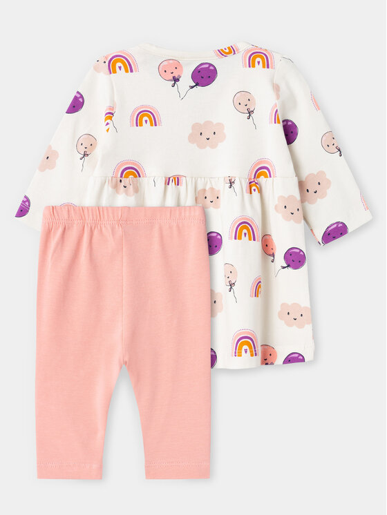 NAME IT NAME IT Komplet sukienka i legginsy Vandora 13230046 Kolorowy Regular Fit
