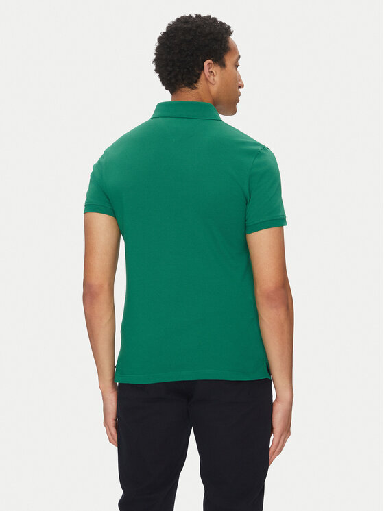 Tommy Hilfiger Tommy Hilfiger Polo marškinėliai 1985 MW0MW17771 Žalia Slim Fit