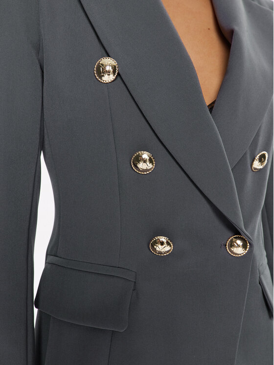 Maryley Maryley Сако 24IB139/43ST Сив Regular Fit