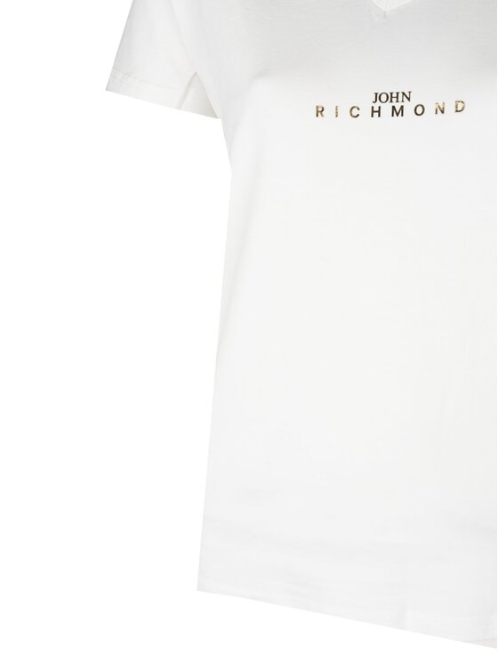 John Richmond John Richmond T-Shirt HWP25045TS Λευκό Regular Fit