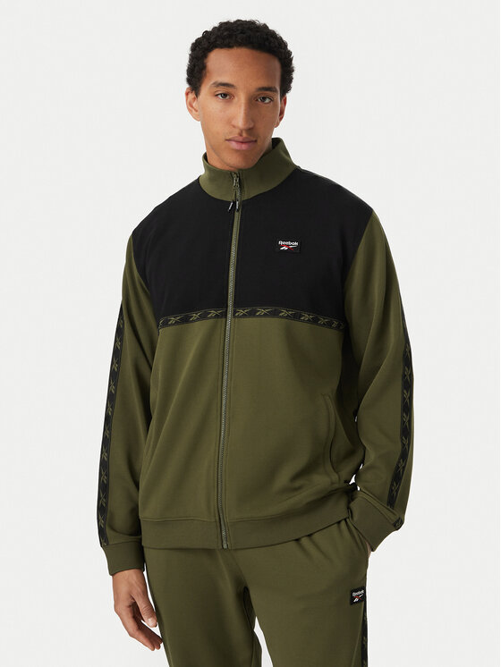 Reebok Reebok Mikina Artek RK25726CCM Tmavě zelená Regular Fit