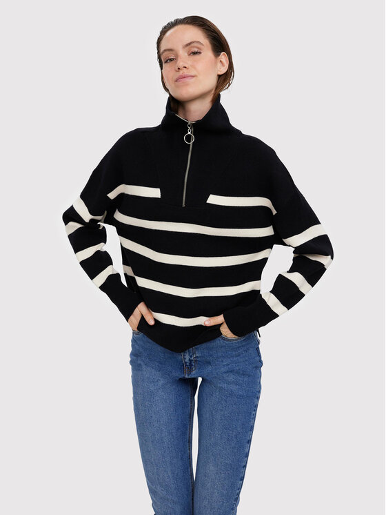Vero Moda Sveter Saba 10269246 Čierna Regular Fit