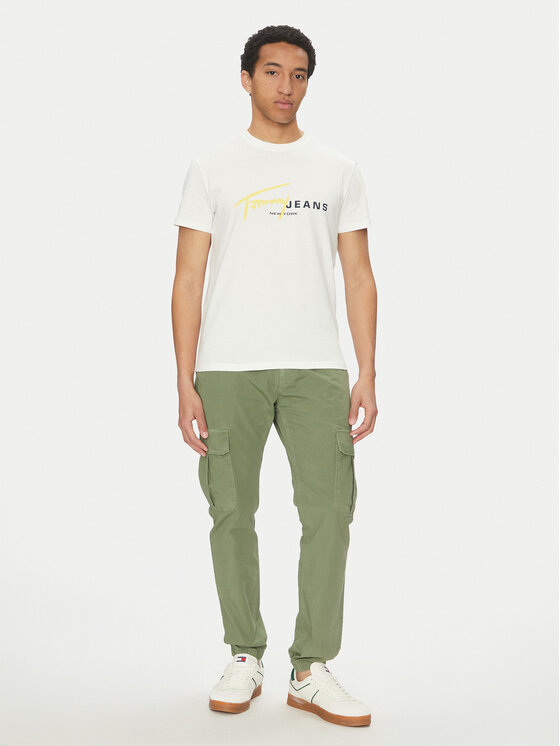 Tommy Jeans Tommy Jeans Joggers kalhoty Ryan DM0DM20284 Zelená Regular Fit