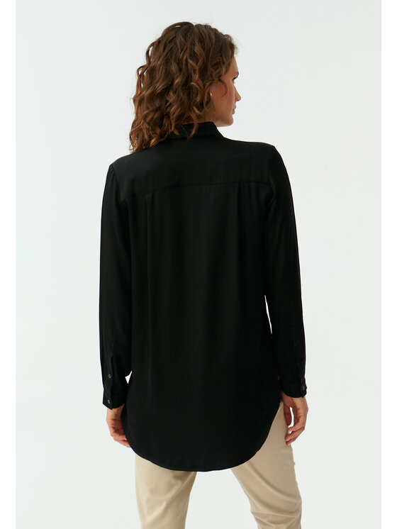 TATUUM TATUUM Košeľa TREALIA Čierna Classic Fit