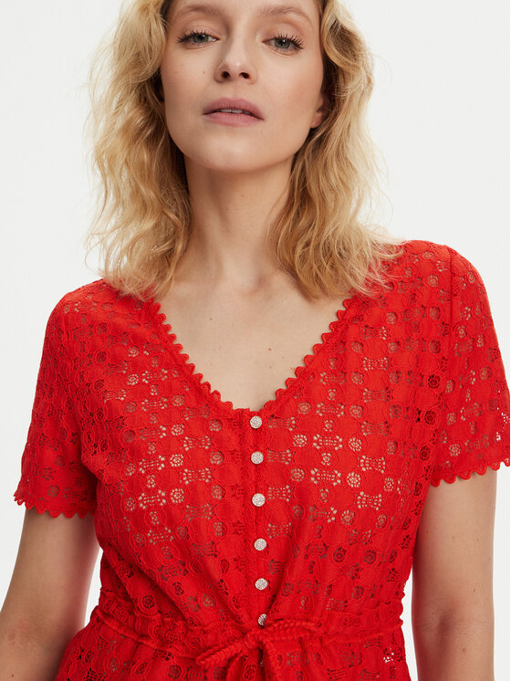 Morgan Morgan Blusa 231-DATE Rosso Slim Fit