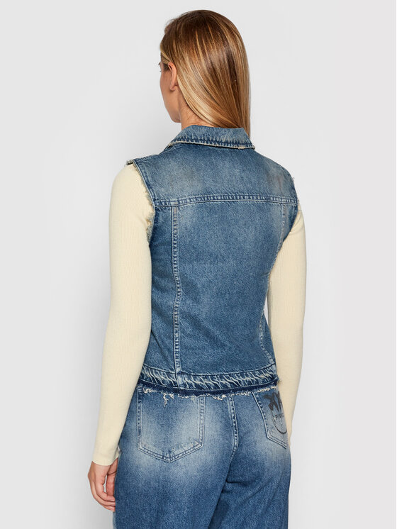 PINKO Pinko Vesta Tulsa 1J10QG Y653 Tmavomodrá Regular Fit