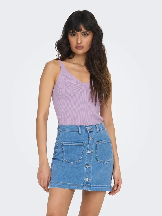 ONLY Top 15207059 Violett Regular Fit