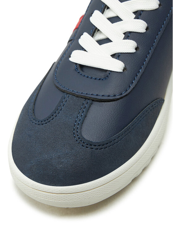 Tommy Hilfiger Tommy Hilfiger Sneakersy Stripe Low Cut Lace-Up Sneaker T3X9-33851-1269 S Granatowy