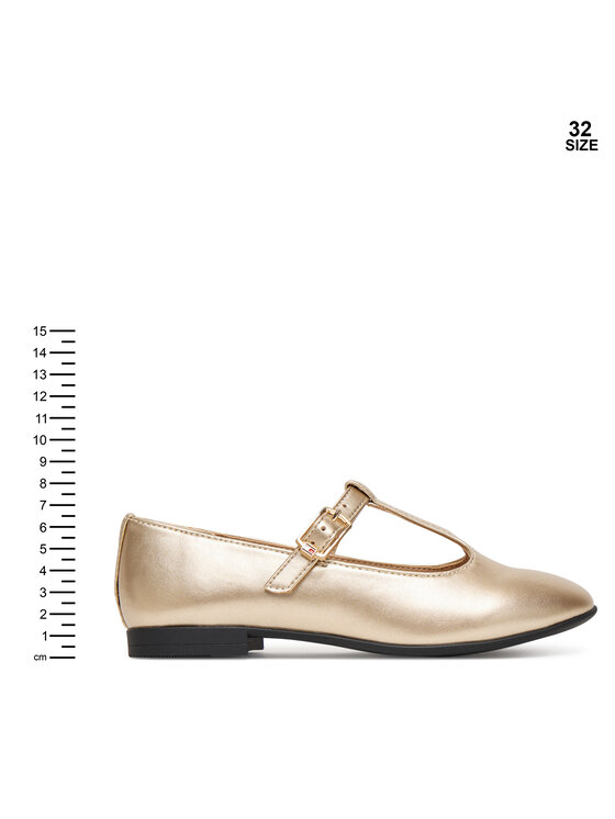 Tommy Hilfiger Tommy Hilfiger Baleríny T3A3-34001-1372 S Zlatá