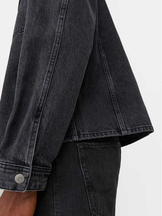 Jack & Jones Jack & Jones Τζιν μπουφάν Chase 12250089 Μαύρο Loose Fit