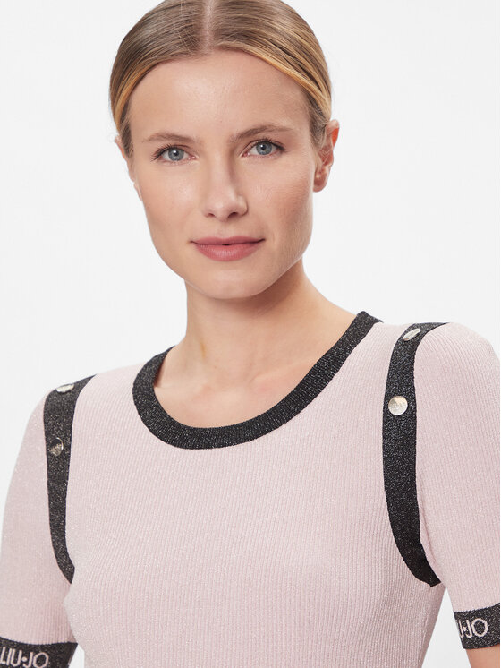 Liu Jo Sport Liu Jo Sport Blūze TA4041 MS014 Rozā Slim Fit