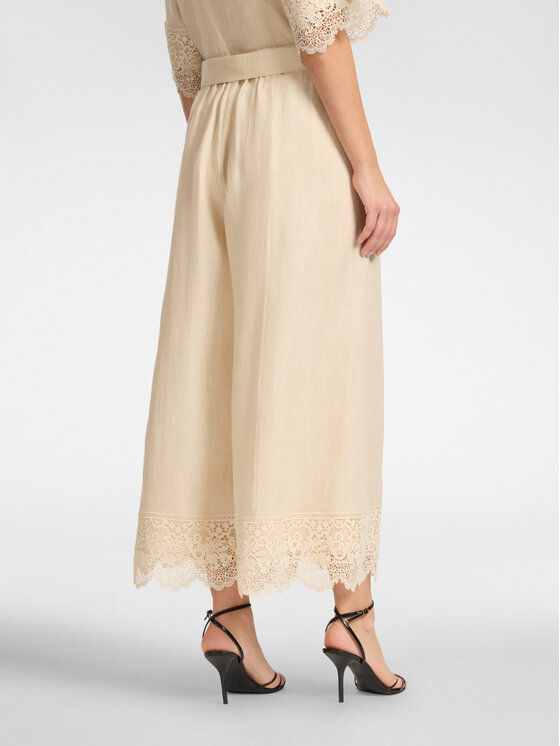 Elena Mirò Elena Mirò Pantaloni di tessuto P184P000417N002 Crema Regular Fit
