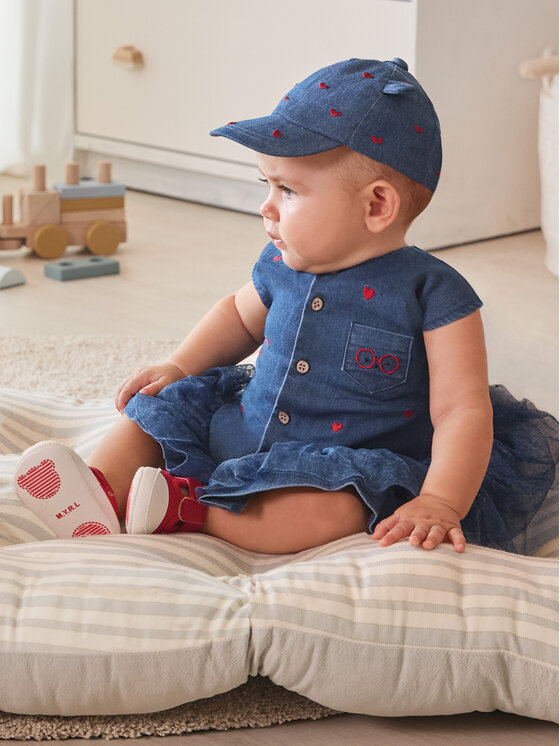 Mayoral Mayoral Jeans obleka 1827 Modra