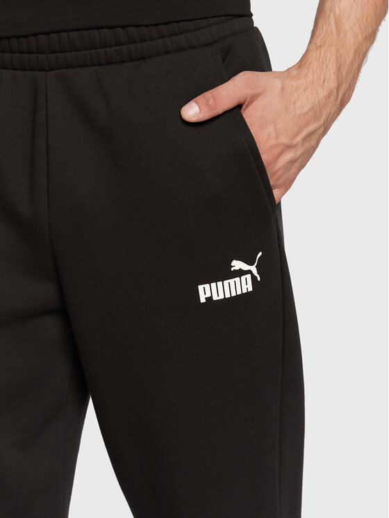 Puma Puma Sportinės kelnės Essentials Logo 586718 Juoda Regular Fit