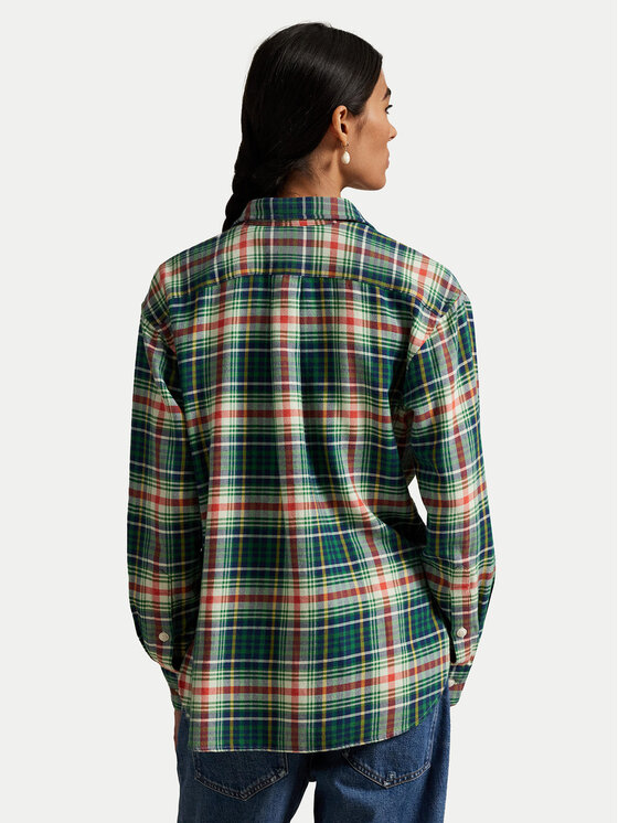 Polo Ralph Lauren Polo Ralph Lauren Риза 211A95156002 Зелен Relaxed Fit