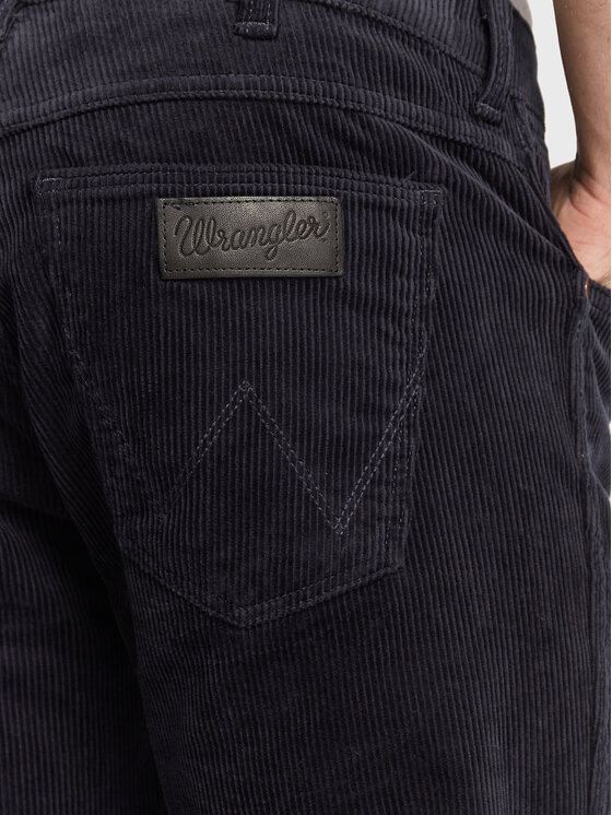 Wrangler Wrangler Pantaloni di tessuto Greensboro 803 W15QA2114 112319949 Blu scuro Straight Fit
