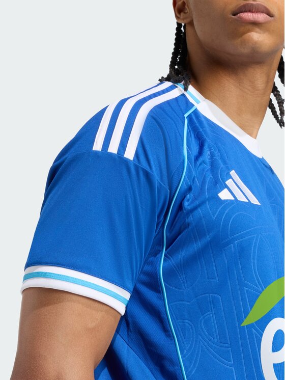 adidas adidas Koszulka techniczna RC Strasbourg Błękitny Slim Fit