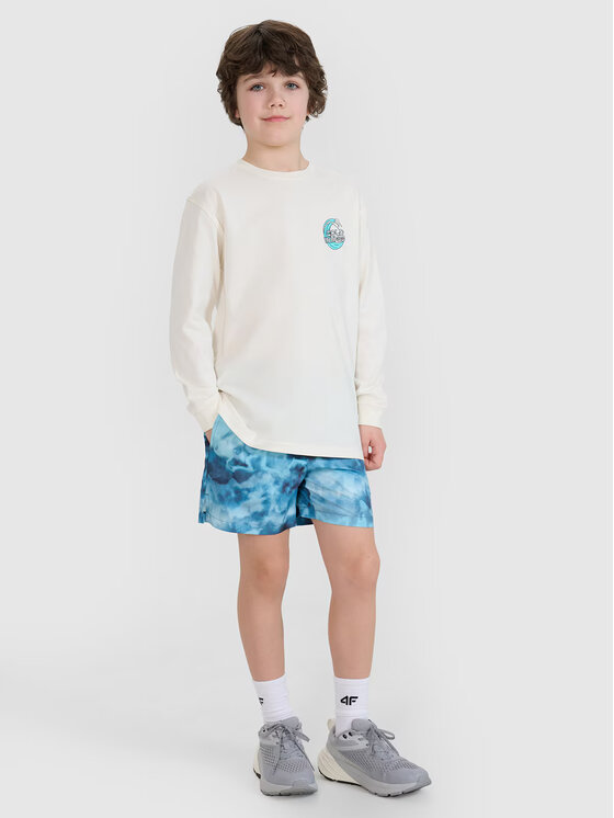 4F 4F Longsleeve 4FJWSS25TLONM435-11S Bianco Oversize