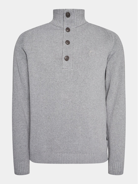 INDICODE INDICODE Megztinis Yosevally 35-719 Pilka Regular Fit