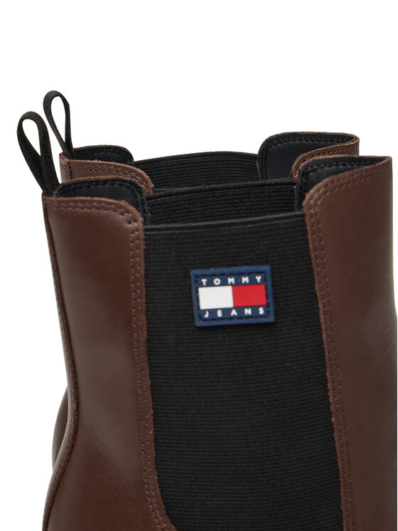Tommy Jeans Tommy Jeans Čizme Tjw EN0EN02831 Smeđa