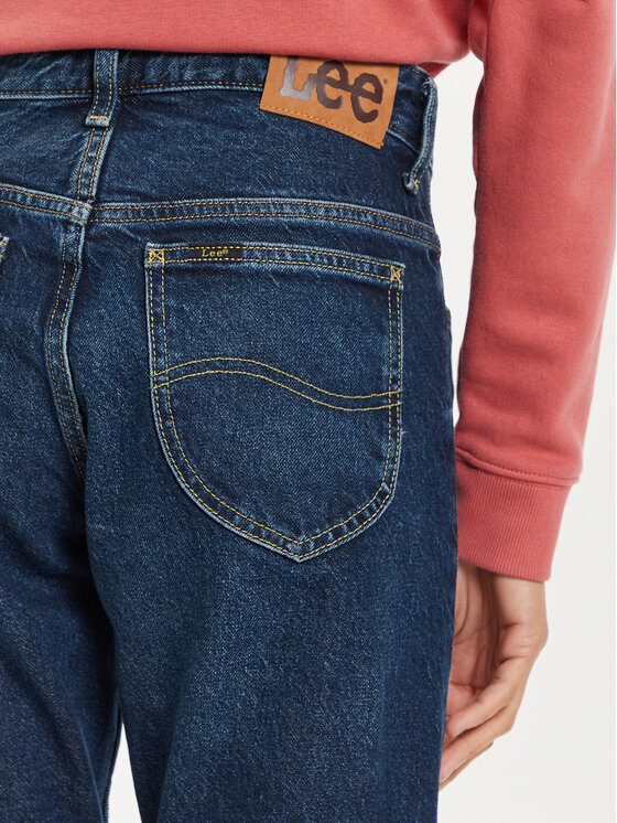 Lee Lee Jeansy Rider 112355235 Granatowy Straight Fit