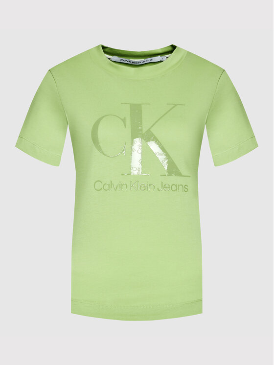 Calvin Klein Jeans Calvin Klein Jeans T-Shirt J20J218264 Grün Regular Fit