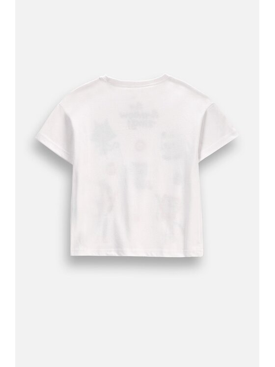 Coccodrillo Coccodrillo T-Shirt ZC6143207LGD-003 Kremowy Regular Fit