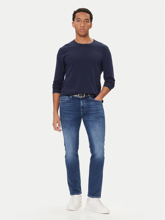 BOSS BOSS Džínsy C-Delaware 50549814 Tmavomodrá Slim Fit
