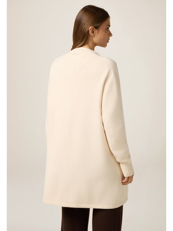 Oltre Oltre Maglione M050E002036N002 Crema Baggy Fit