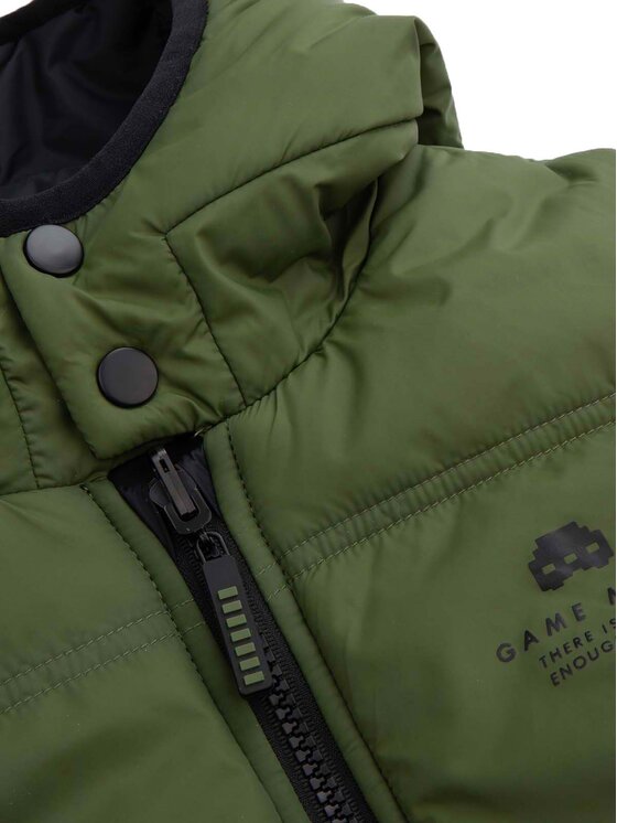 Coccodrillo Coccodrillo Varrukateta jakk WC5178502OBK Roheline Regular Fit