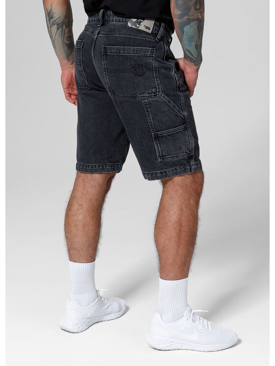 PITBULL PITBULL Szorty jeansowe Carpenter Czarny Regular Fit