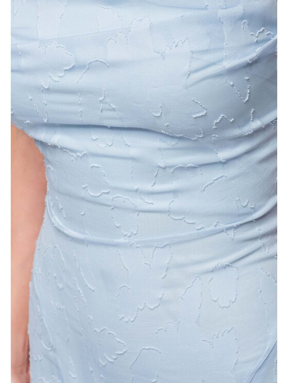 Ombre Ombre Sukienka wieczorowa LA-OM-DLR307 Niebieski Slim Fit