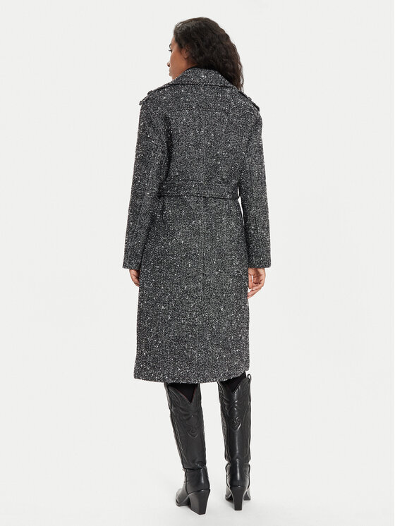 Morgan Morgan Wollmantel 242-GINCO Schwarz Regular Fit