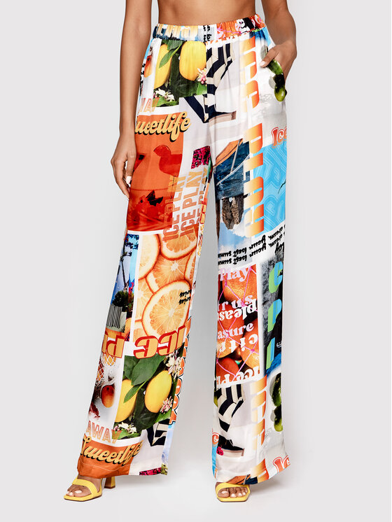 Ice Play Pantaloni din material 22E U2M0 B042 P528 S001 Colorat Relaxed Fit