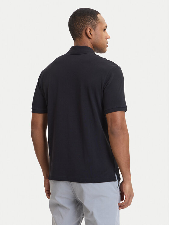 Napapijri Napapijri Tricou polo E-Small Box NP0A88TQ Negru Relaxed Fit