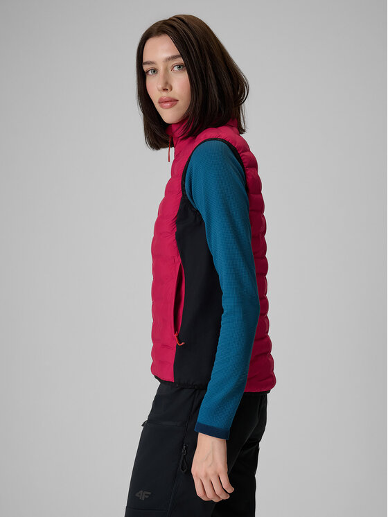 4F 4F Kamizelka TREKKING Różowy Slim Fit